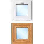 OknaDvereNaMiru.cz Plastové okno sklopné, zlatý dub / bílá, 50x50 cm – Hledejceny.cz