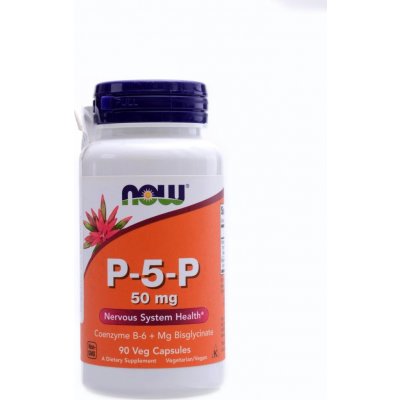 NOW Foods Vitamin B6 P-5-P 50 mg aktivní forma 90 kapslí