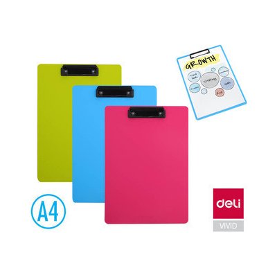 Podložka psací s klipem A4 RIO DELI EF75202 – Zboží Živě