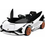 COSTWAY 12V dětské elektrické autíčko Lamborghini s dálkovým ovládáním 2,4G dětské autíčko 3-5 km/h s MP3 rádiem hudbou a LED světlomety pro děti od 3 do 8 let bílé – Zbozi.Blesk.cz