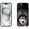 Pouzdro a kryt na mobilní telefon Apple mmCase Gelové iPhone 15 Plus - husky