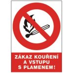 ČERVA Tabulka bezpečnostní - Zákaz kouření a vstupu s plamenem 9903000999999