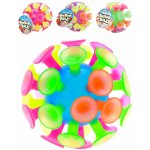 Míček 10 cm s přísavkami mix barev modrá růžová zelená fialová – Sleviste.cz