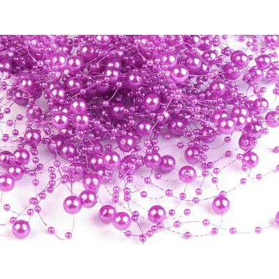 Perly na silonu Ø7 mm délka 130 cm – Zboží Dáma