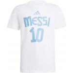 Adidas Dětské tričko MESSI Name and number white – Zboží Dáma