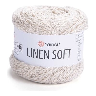 YarnArt Příze Linen soft 7303 světle béžová – Zboží Dáma