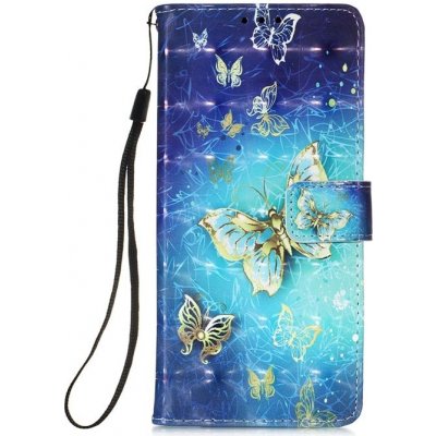 Pouzdro Trendy Colored case Zlaté motyl – Samsung Galaxy A54 5G – Zbozi.Blesk.cz