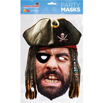 Pirát kartonová maska