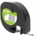 Dymo S0721510, černý tisk/bílý podklad, 4m, 12mm, – Zboží Dáma