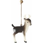 Maileg Závěsná vánoční ozdoba Bambi B tmavá hnědá barva kov – Hledejceny.cz