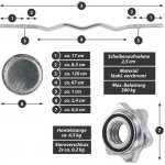 Maxxiva Činkový set 30 kg závaží + 7 kg činková tyč – Zboží Dáma