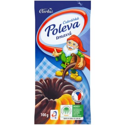 Carla Cukrářská poleva tmavá 100 g – Zboží Dáma