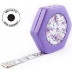 Krejčovský metr 150 cm Hexagon magnetický varianta fialová – Zboží Dáma