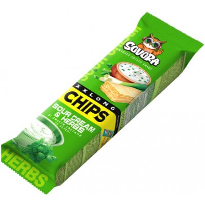 SLOV Dlouhé chipsy v tubě smetana a bylinky 70 g – Hledejceny.cz