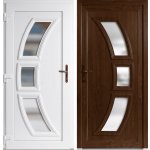 OknaDvereNaMiru.cz Vchodové plastové dveře Celia zlatý dub / bílá levé otevírání dovnitř 100 x 210 cm – Zboží Mobilmania