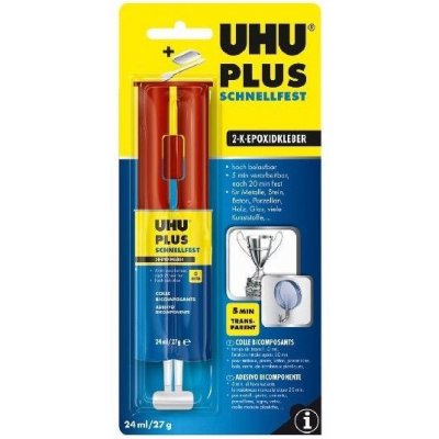 UHU Lepidlo PLUS 5 MIN SCHNELLFEST EPOXY 24ml/27g – Zboží Mobilmania