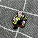 Pinarna Kočička schovaná v květináči růžové kytičky – Zboží Mobilmania