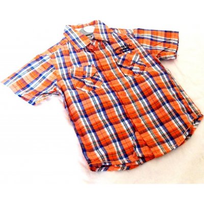 OschKosch dětská košile krátký rukáv oranžová – Zboží Mobilmania