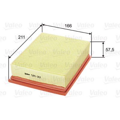 Vzduchový filtr VALEO 585012 – Hledejceny.cz