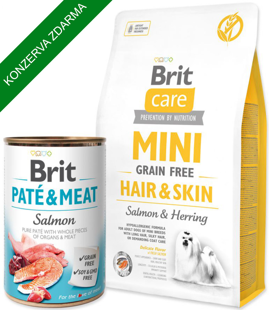 Brit Care Mini Grain-free Hair & Skin Salmon & Herring 2 kg
