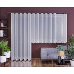 Forbyt kusová záclona AURELIA jednobarevná bílá, výška 140 cm x šířka 300 cm (na okno) – Zboží Dáma