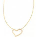 B&B Goldinvestic Zlatý řetízek se srdíčkem zdobeným zirkony N6374-585/1000 – Zboží Dáma