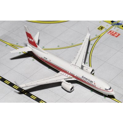 Gemini Boeing B737-823 dopravce American Airlines TWA HeritageColors USA 1:400 – Zbozi.Blesk.cz