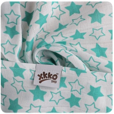 Kikko Bambusová osuška XKKO BMB 90x100 Little Stars Turquoise