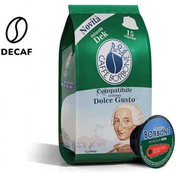 Caffé Borbone Decaf bezkofeinové do Dolce Gusto kapslí 15 ks od 95 Kč -  Heureka.cz