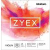 Struna D'Addario Zyex Violin Single A String 1/4 Scale Medium Tension