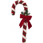Boltze Home Měkká vánoční cukroví hůl VELVY, 40 cm červená – Hledejceny.cz