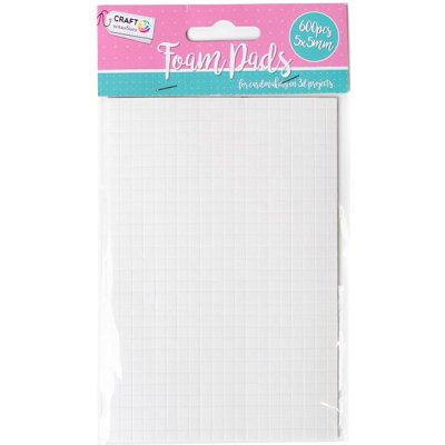 Oboustranně lepicí čtverce 3D - 5 x 5 mm / 600 ks – Hledejceny.cz