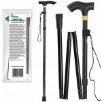 Skládací invalidní hůl s vlnitou rukojetí (Derby) Vitolog – Hledejceny.cz