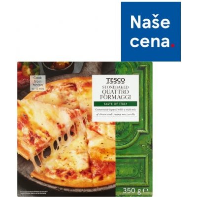 Tesco Stonebaked Quattro Formaggi pizza 350 g – Zboží Dáma