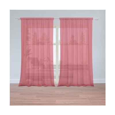 Sablio Záclony Bordová: 2ks 150x250cm – Hledejceny.cz
