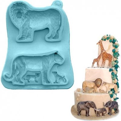 Cakesicq Silikonová formička lev 15,5x11cm – Hledejceny.cz