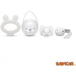 Suavinex sada lahev 270ml + 150ml + šidítko celosilikon klip Fox šedá – Hledejceny.cz