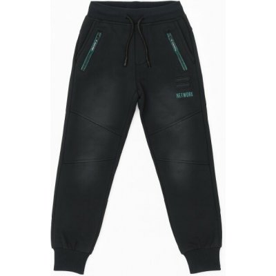 xcena Vyteplené bavlněné černé tepláky – Zboží Mobilmania