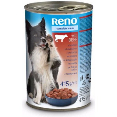 RENO Dog hovězí, kousky 415 g (bal. 24 ks)