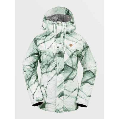 Volcom Bolt Insulated White ice L zelená – Zboží Mobilmania