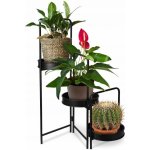ProGarden STOJAN NA KVĚTINÁČ TRIPLE 64x67x20 cm ČERNÁ – Sleviste.cz