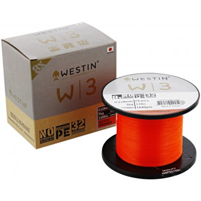 Westin Pletená Šnůra W3 8-Braid Dutch Orange 1 m 0,128 mm Nosnost: 5 kg – Zboží Mobilmania