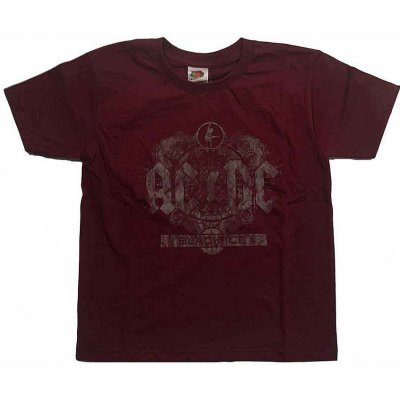 AC/DC tričko black Ice Maroon Red – Zboží Dáma