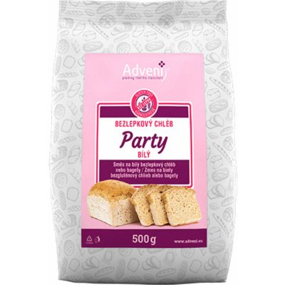 Adveni Bezlepkový chléb Party bílý 500 g
