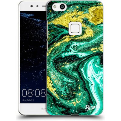 Pouzdro Picasee silikonové Huawei P10 Lite - Green Gold čiré