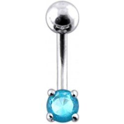 Šperky4U stříbrný piercing do pupíku zirkon BP01027-Q