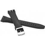 Swatch Řemínek kůže černý – Zboží Mobilmania