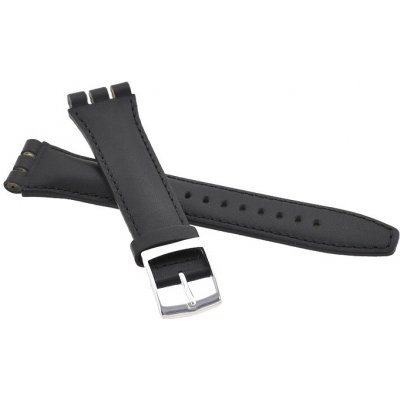 Swatch Řemínek kůže černý – Zboží Mobilmania