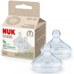 Nuk náhradní pítko k lahvičce for Nature 2 ks transparentní – Zboží Dáma