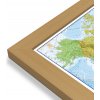 Nástěnné mapy Maps International Severní Amerika - nástěnná politická mapa 100 x 120 cm Varianta: mapa v dřevěném rámu, Provedení: Pegi jádro ořechu